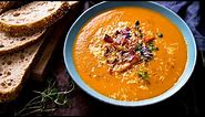 So much flavour in a bowl! | My super tasty Roasted Vegetable Soup recipe.