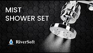 RiverSoft Mist-Shower Set, Mist shower with shower arm 6 inch & SF-15 Pro Shower filter