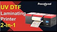 UV Printer for Small Business(2022 NEW) UV Printer and Laminator 2-in-1 UV DTF Transfer Printer