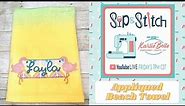 Sip & Stitch Live Beginner Machine Embroidery Tutorial Applique Beach Towel Ricoma EM-1010