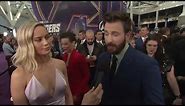Avengers: Endgame: Chris Evans & Brie Larson "Captain America & Captain Marvel" Premiere Interview