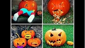 4 different pumpkin carving ideas / designs