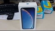 iPhone XR BLUE Unlocked 64GB A1984 Quick Unboxing