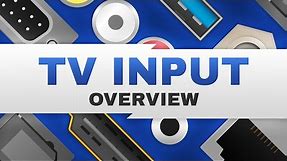 TV Input Overview