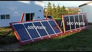 DIY Ground mounted Solar Panels with adjustable angles