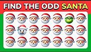 Find the ODD One Out - Christmas Edition 🌲🎅❄️ 25 Levels Emoji Quiz