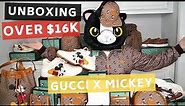 UNBOXING HUGE $16,000 LIMITED EDITION GUCCI X DISNEY MICKEY MOUSE COLLECTION HAUL | CHOOLICIOUS