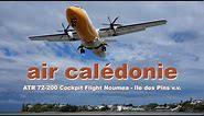 Air Caledonie ATR 72 cockpit flight, amazing Noumea views! By [AirClips full flight series]