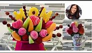 DIY HOW TO MAKE EDIBLE BOUQUET ARRANGEMENT FOR MOTHER’S DAY / FRUIT ARRANGEMENT STEP BY STEP