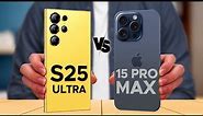 Samsung Galaxy S25 Ultra Vs iPhone 15 Pro Max