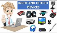 COMPUTER INPUT AND OUTPUT DEVICES FOR CHILDREN || BASIC COMPUTER || COMPUTER FUNDAMENTALS