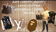 iOffer Review $30 Bape Varsity Jacket / Louis Vuitton Neverfull