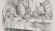 Alice at Mad Hatter's tea-party from Alice's Adventures in Wonderland; Sir John Tenniel
