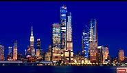 New York Skyline at Night Screensaver HD NYC Skyline, Long Island Aerial Landscapes Live