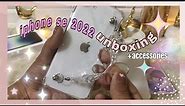 iPhone SE (2022) unboxing in 2023!✨ aesthetic +accessories +camera test | iphone unboxing aesthetic