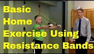 Basic Home Exercise Program Using Resistance Bands (Wall Anchor Workout)