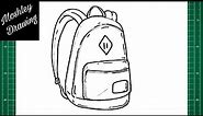 How to Draw a Backpack Step by Step