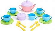 Green Toys Tea Set - BPA / Phthalates Free Play Toys for Gross Motor, Fine Skills Development. Kitchen Toys