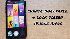 iPhone 11 change wallpaper and lock screen