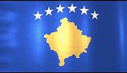 Anthem of Kosovo - Flag Waving Animation