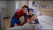 Tom Holland, Spider-Man: Homecoming, Visits Kids at Children's Hospital Los Angeles