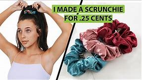 I made Emma Chamberlain scrunchies for 25 cents