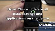 How to hard reset or factory reset the HTC Desire