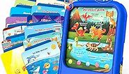 Kids Learning Tablet Educational Learning Pad for Toddlers 2-5 to Learn Alphabets, Numbers, Foods, Time, Music, Vehicles,Jurassic Park, Tablet Toy for Toddlers Ages 2 3 4 5 6 Years Old