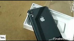 Apple iPhone XR (128GB) - Black Smartphone Unboxing | Finalreviews.in