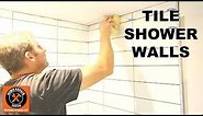 How to Tile a Shower Wall...Stacked Subway Tile Tips -- by Home Repair Tutor