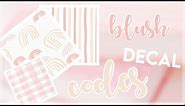 Soft Pink Aesthetic Decal Codes | Bloxburg | ROBLOX | blushyberry