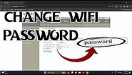how to change bsnl wifi password