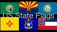 States of the USA flags