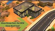 The Sims 4 | Glass House Build [Using a NEW Glass Roof!]
