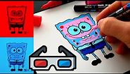 How To Draw (insane) 3D Glasses Effect *tutorial*