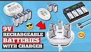 EBL 9V Rechargeable Batteries With Charger Review (2023)