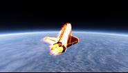 KSP - Space Shuttle reentry and landing in Real Solar System