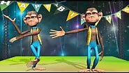 Happy Birthday Song & Funny Monkeys Dance