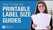 Find The Right Label Size With Printable Size Guides