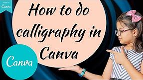 How to do calligraphy in Canva and calligraphic font from around the world PT-1 : Canva Tutorial.