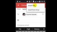 How to send attachment in Gmail Android App