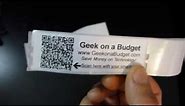 Custom Printed QR Code Stickers Demo