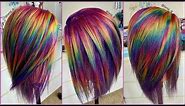 HOW TO DO HOLOGRAPHIC PRISM RAINBOW HAIR COLOR