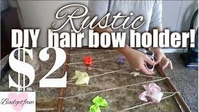 DIY hair bow holder/ Trash to treasure / budget friendly DIY