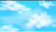 Create a sky with white cloud in adobe illustrator using gradient mesh tool