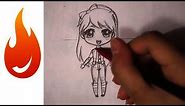 How to Draw a Chibi Anime Girl Character Tutorial