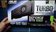ASUS GeForce GTX 1060 6GB TURBO - UNBOXING, Max Temp & Clocks