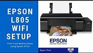 Epson L805 Wifi Setup & Print Directly from Mobile Phone | Epson iPrint