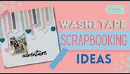 Washi Tape Scrapbooking Ideas | DIY Layered Heart Embellishments