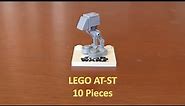 How To Build A LEGO Star Wars Mini AT-ST 10 Pieces